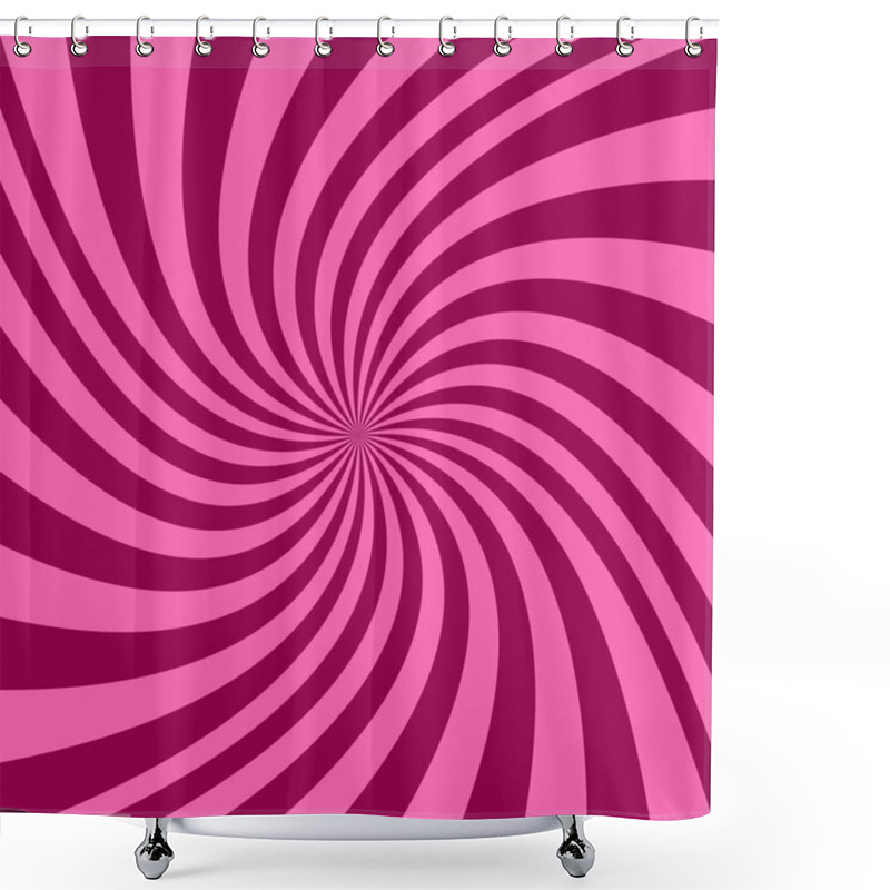 Personality  Abstract Vector Spiral Design Background Shower Curtains