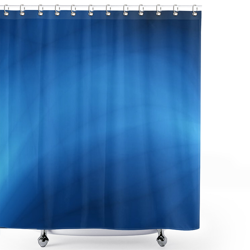 Personality  Blue Abstract Web Silk Design Shower Curtains