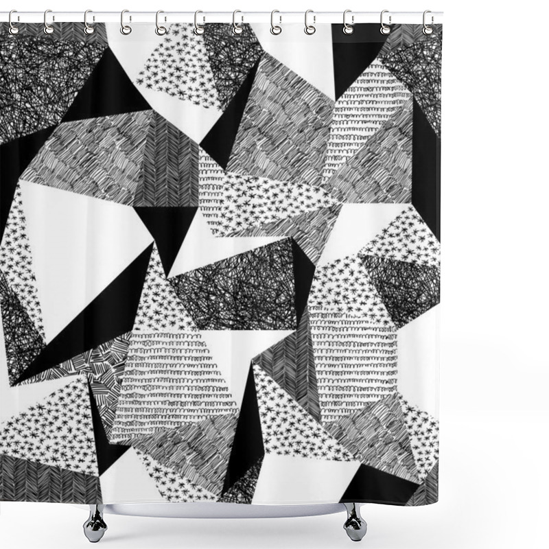 Personality  Geometric Seamless Pattern Shower Curtains