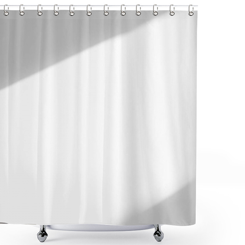 Personality  Organic Drop Shadow On A White Wall Shower Curtains