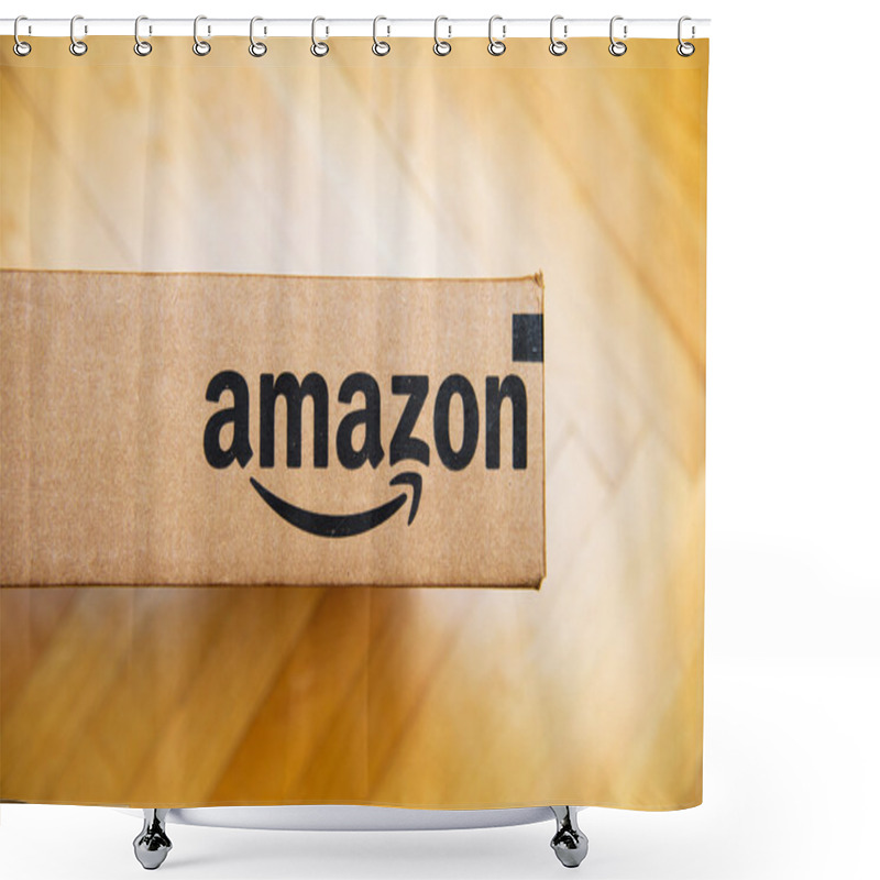 Personality  Amazon Box Seen From Above Shower Curtains