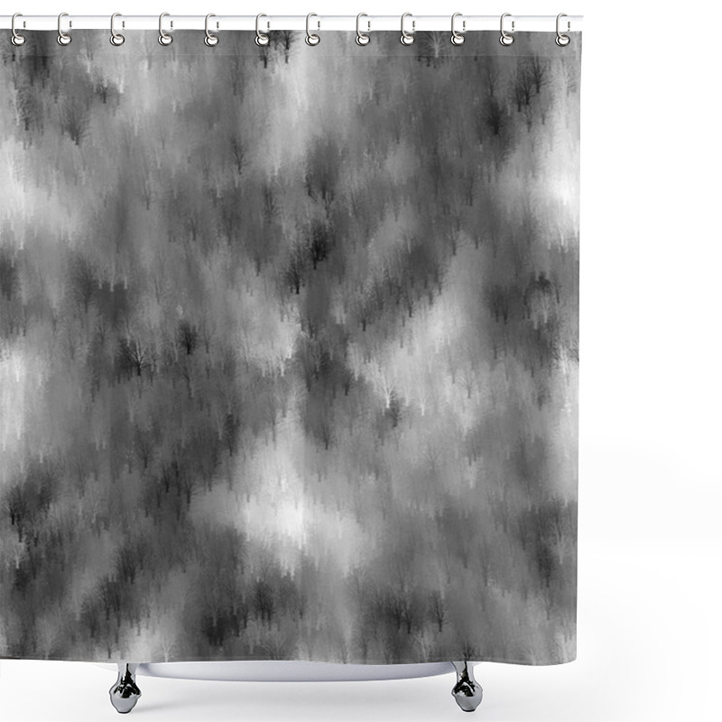 Personality  Winter Forest Seamless Abstract. Shower Curtains