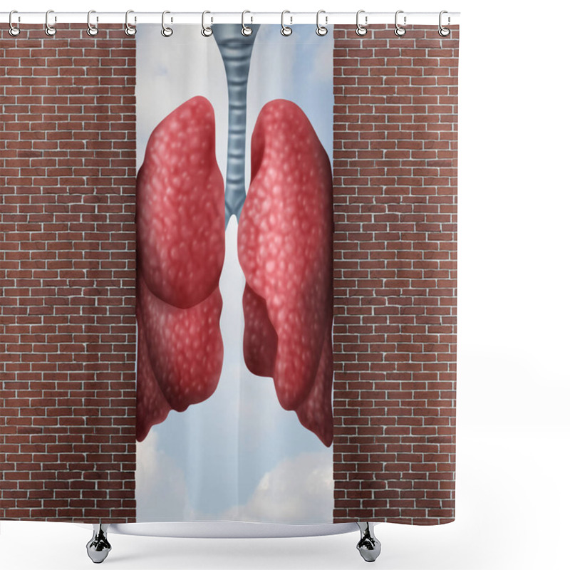 Personality  Asthma Health Problem Shower Curtains