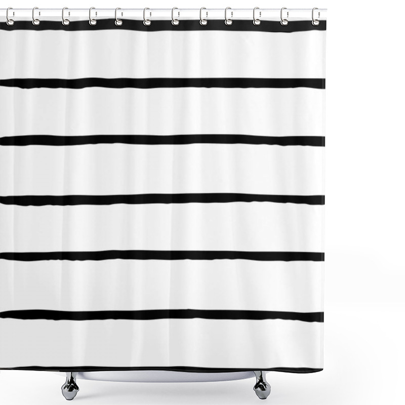 Personality  Horizontal Stripes Pattern Shower Curtains