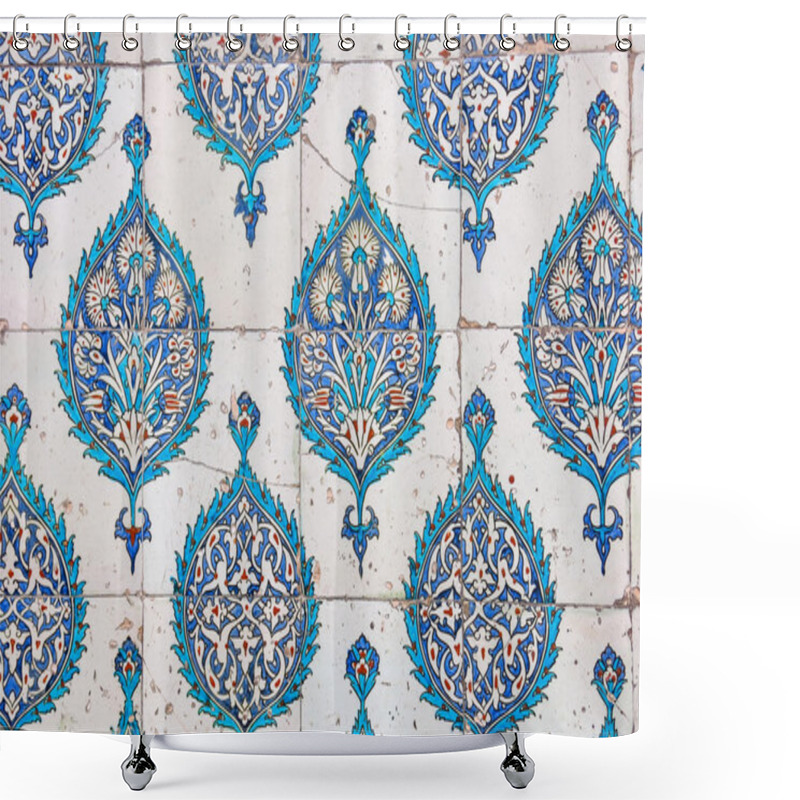 Personality  Ancient Hand Made Turkish - Ottoman Tiles Shower Curtains