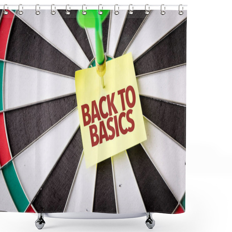 Personality  Paper Attached To Darts Target Shower Curtains