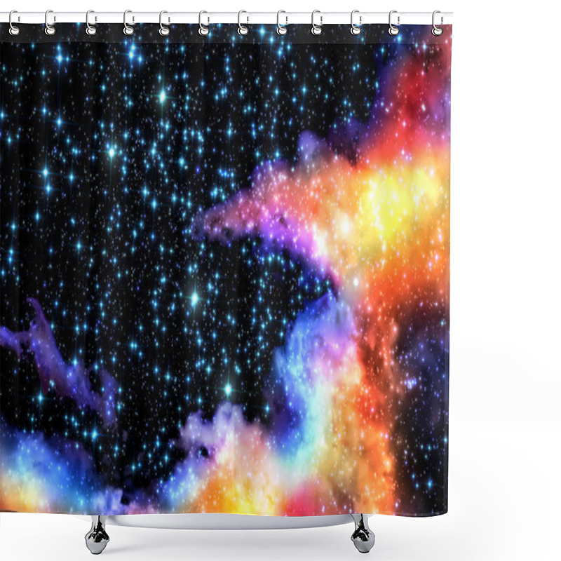 Personality  Old Nebula Shower Curtains