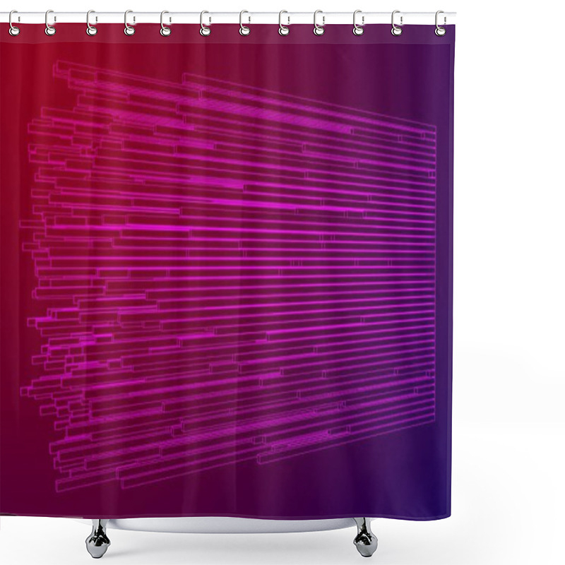 Personality  Big Data Visualization Vector Concept Shower Curtains