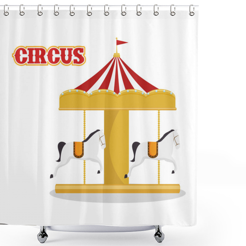 Personality  Circus Show Design Shower Curtains