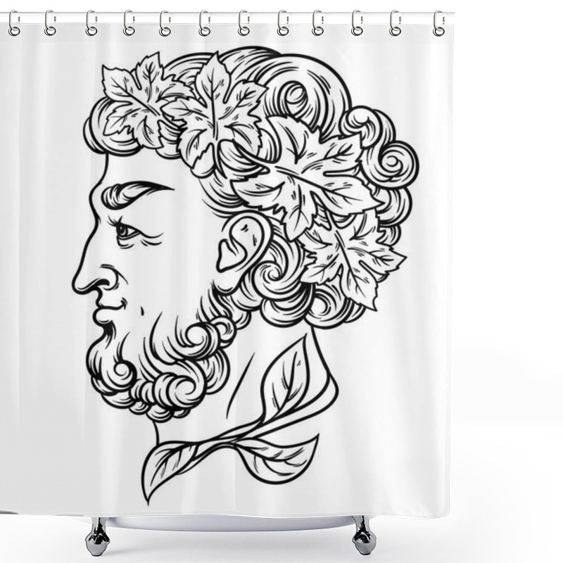 Personality  Vector Hand Drawn Illustration Shower Curtains