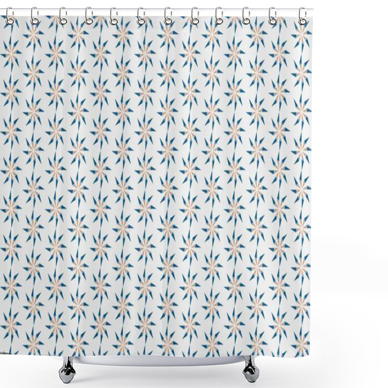 Personality  Abstract Creative Background With Repeated Shapes Shower Curtains