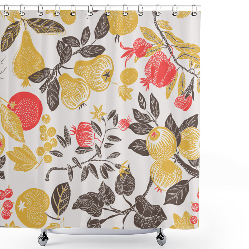 Personality  Fruit Garden Shower Curtains