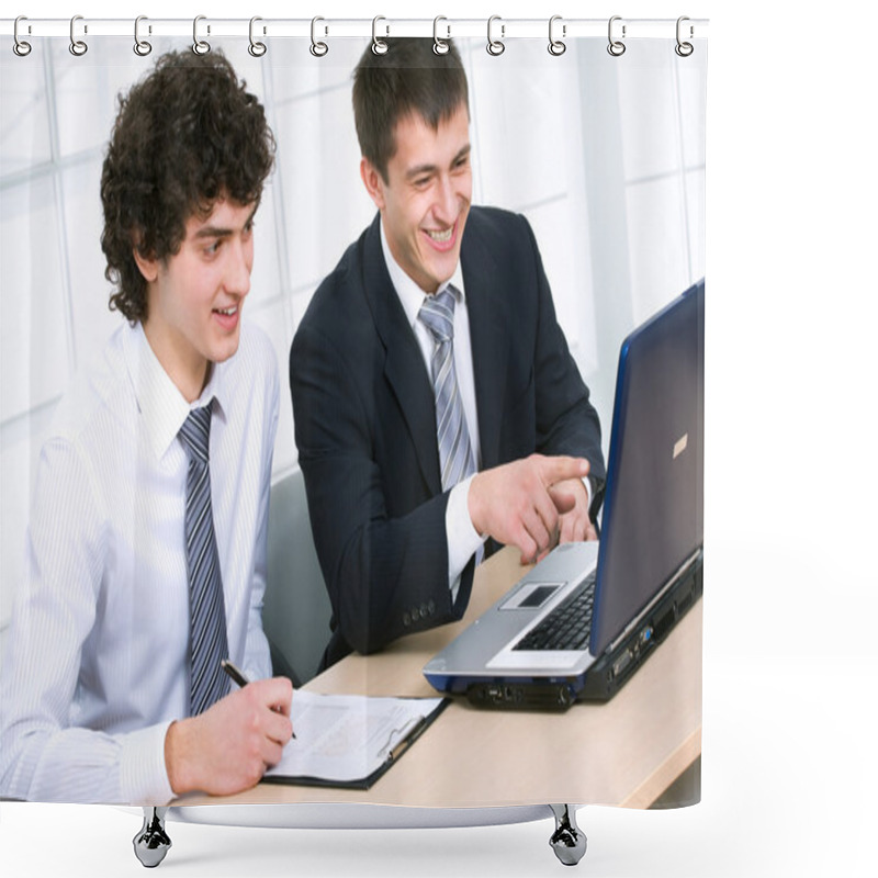 Personality  Young Businessmen Shower Curtains