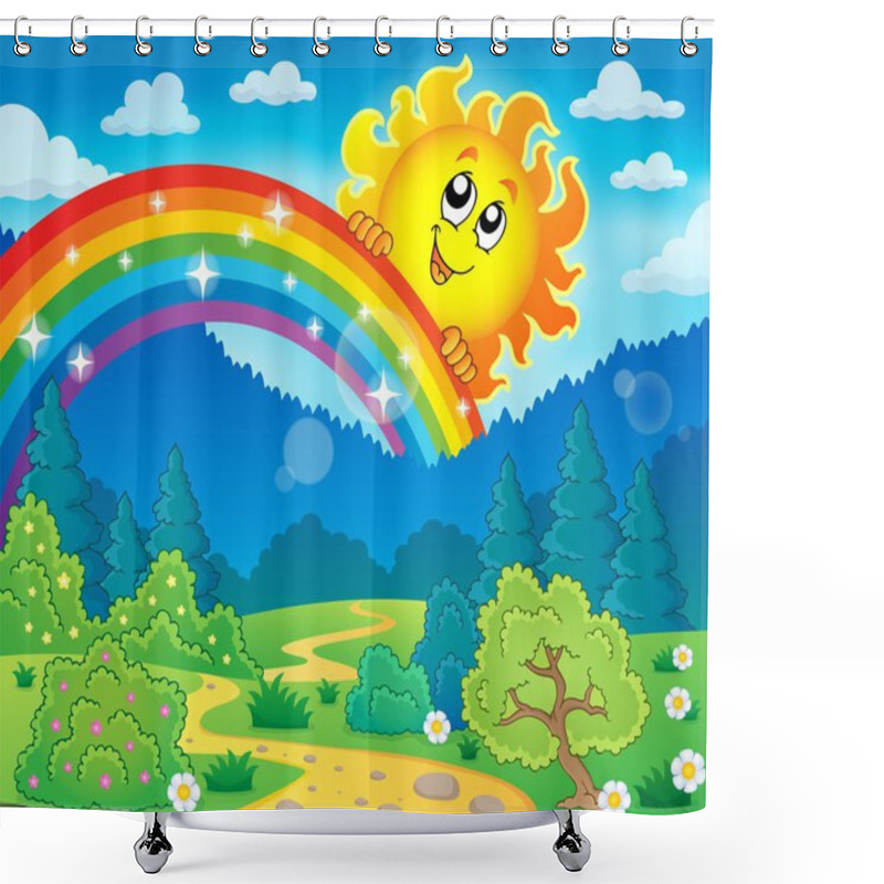 Personality  Spring Theme Landscape 7 Shower Curtains