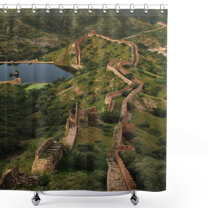 Personality  Great Wall In India Shower Curtains