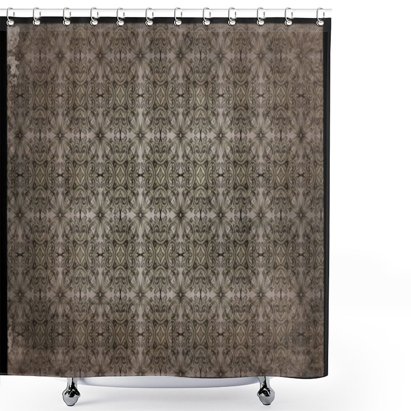 Personality  Vintage Ornamental Wallpaper Pattern Image Beautiful Elegant Illustration Graphic Art Design Shower Curtains