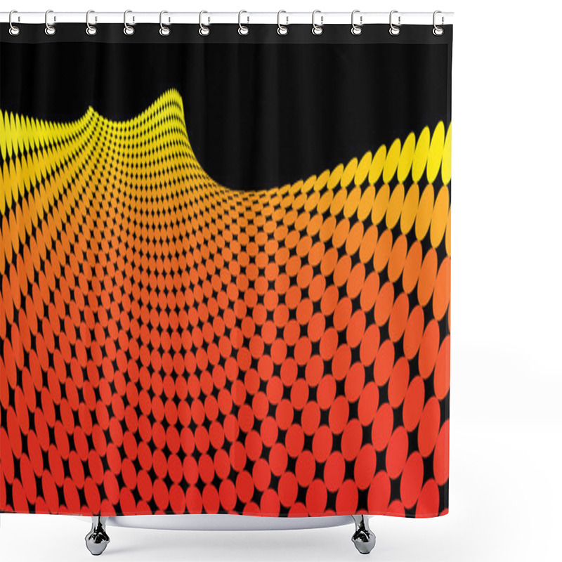 Personality  Abstract Dots Background Shower Curtains