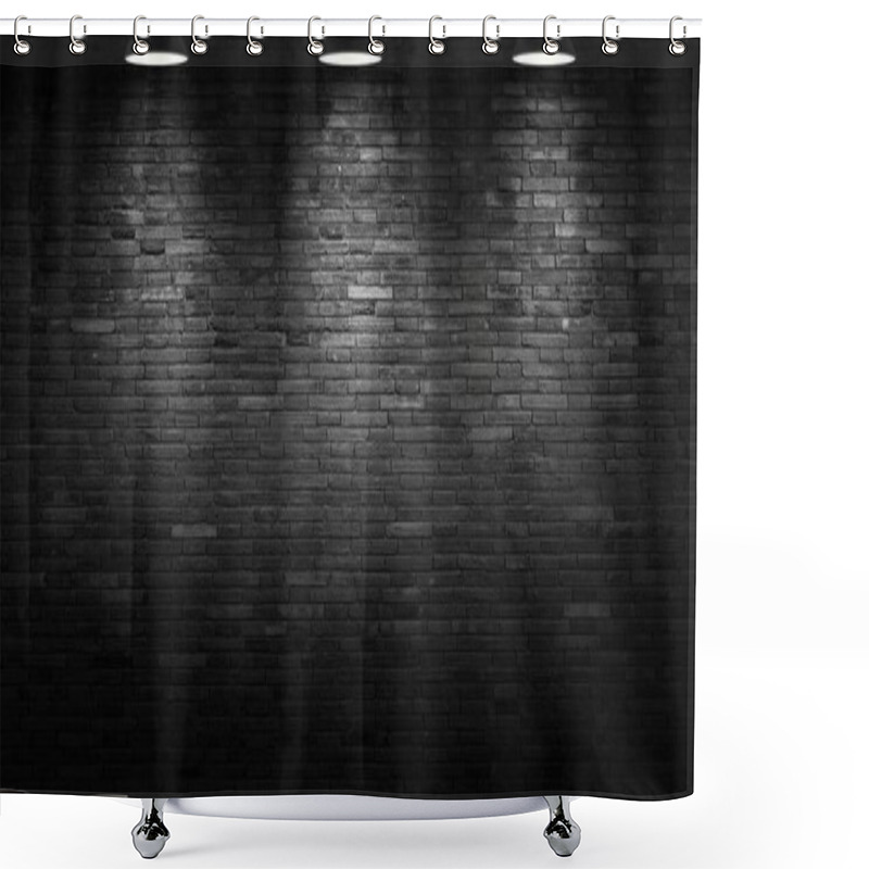 Personality  Brick Wall Illustration Image Which Is Use To Create A Wall Background Or Set A Wallpaper. Shower Curtains