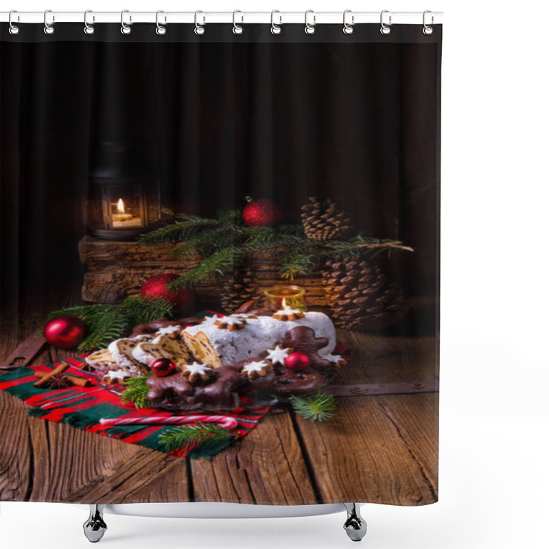 Personality  Tasty Christmas Stollen   Shower Curtains