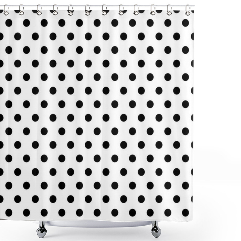 Personality  Seamless Dots Pattern Shower Curtains