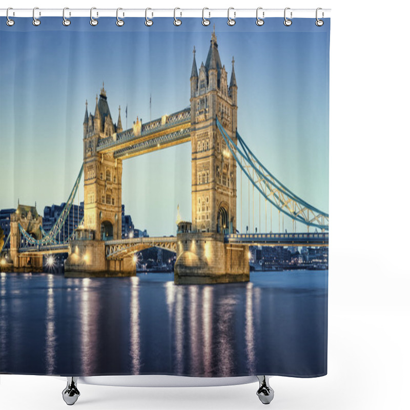 Personality  Tower Bridge, London. Shower Curtains