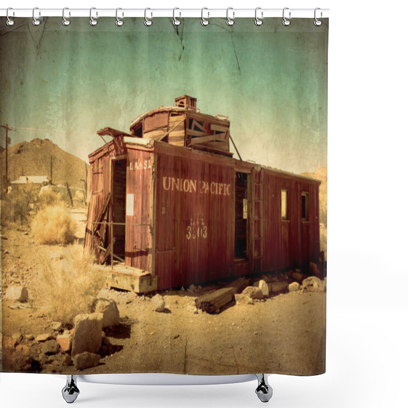 Personality  Abandoned Train Car Shower Curtains