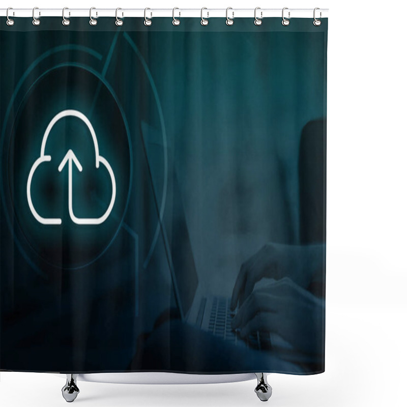 Personality  Cloud Migration Is The Process Of Moving Data, Applications, Workloads, Or IT Infrastructure From On-premises Systems Or Legacy Environments To A Cloud-based Infrastructure Shower Curtains