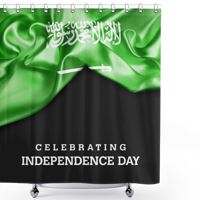 Personality  Saudi Arabia Independence Day Card Shower Curtains