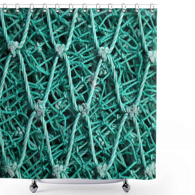 Personality  Green Fishing Net Shower Curtains