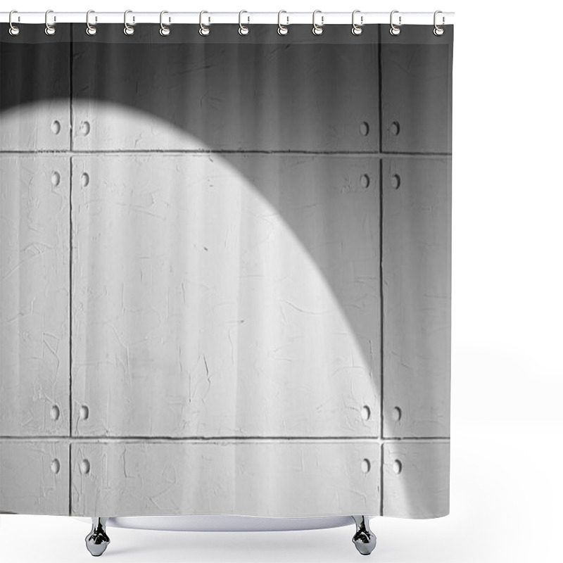 Personality  Gray Concrete Wall With Shadow Texture Shower Curtains