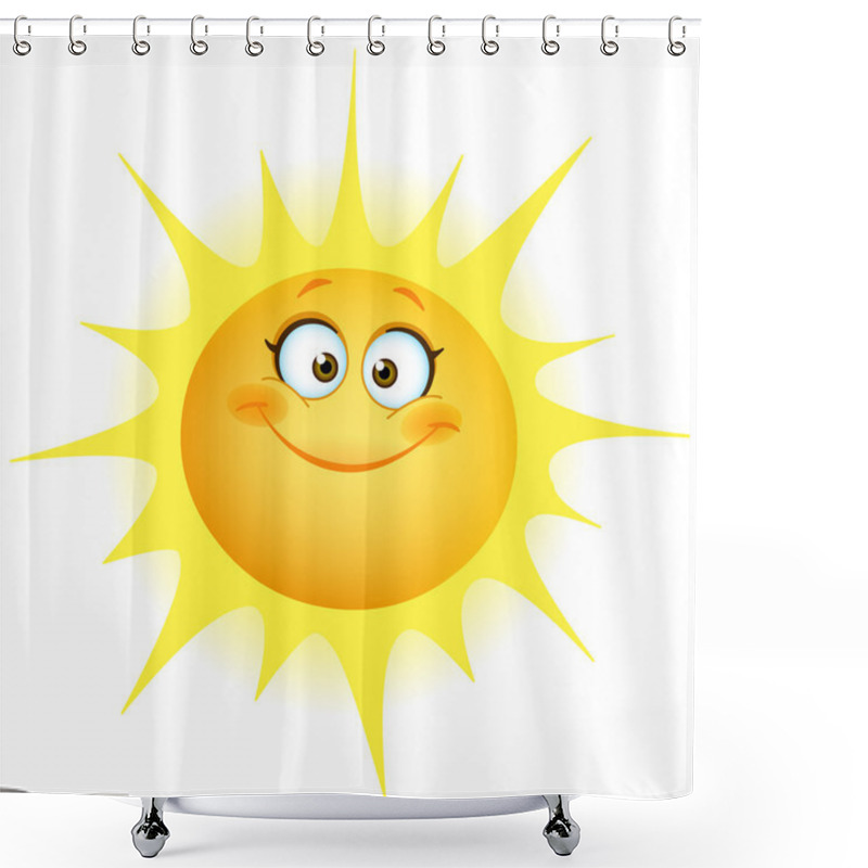 Personality  Cute Sun Shower Curtains