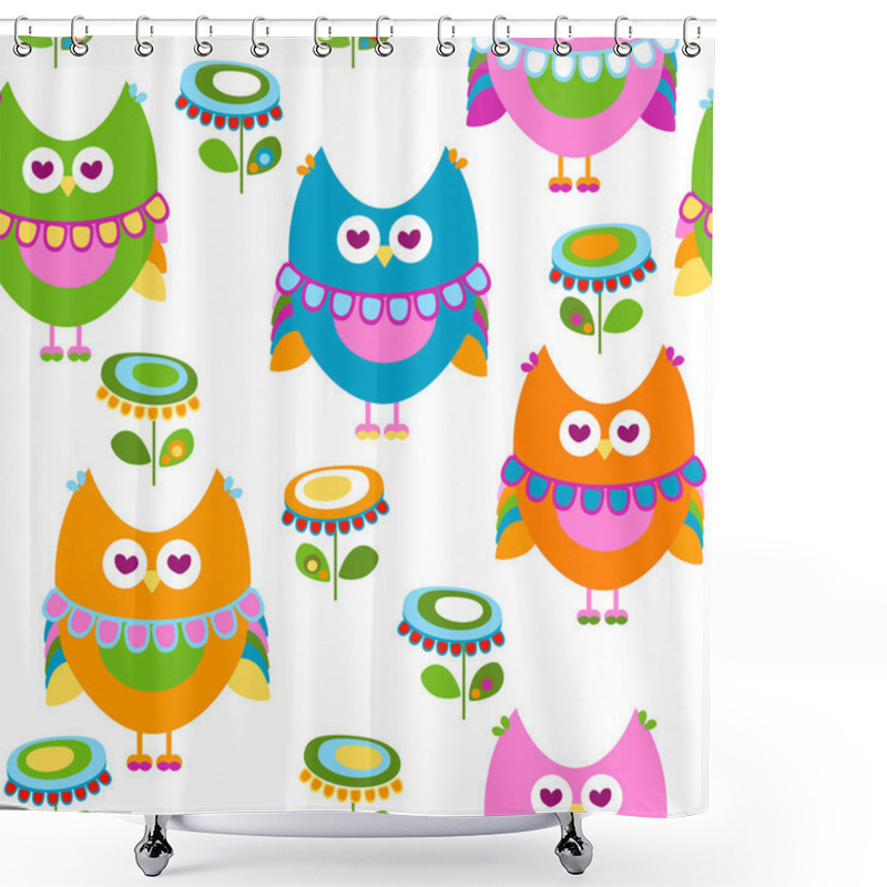 Personality  Owls Pattern Shower Curtains