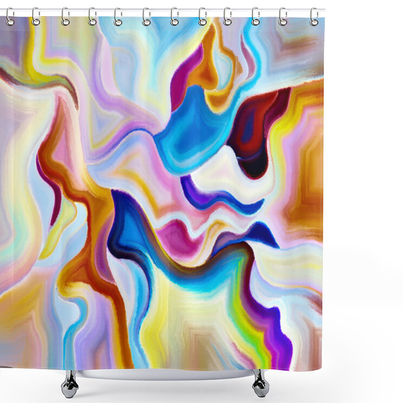 Personality  Inner Life Of Shapes Shower Curtains