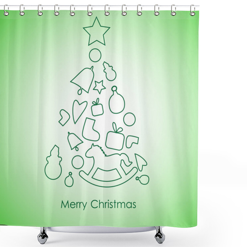 Personality  Merry Christmas23 Shower Curtains