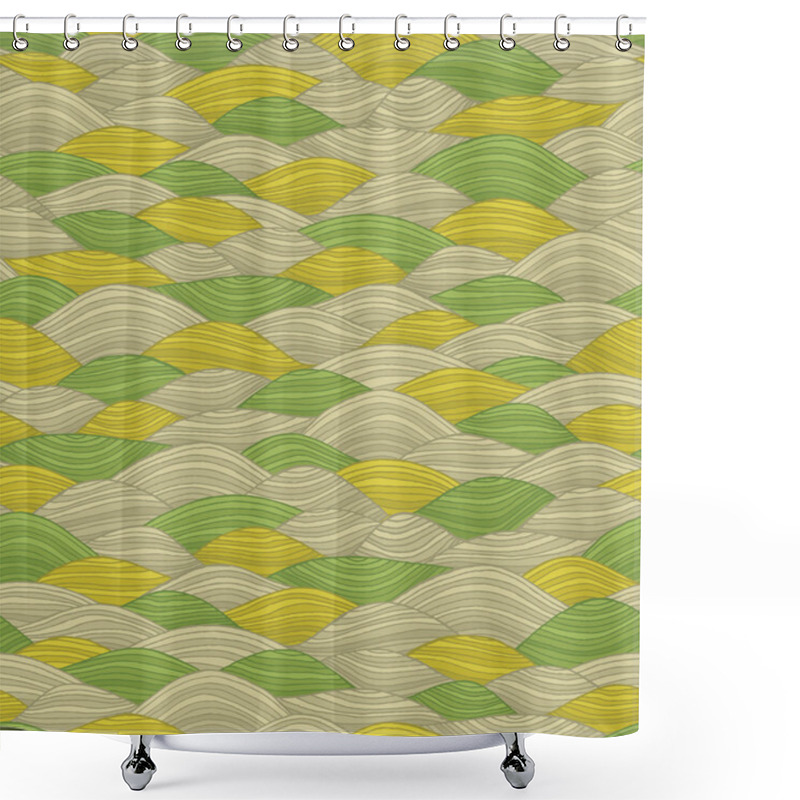 Personality  Landscape Seamless Pattern  Shower Curtains