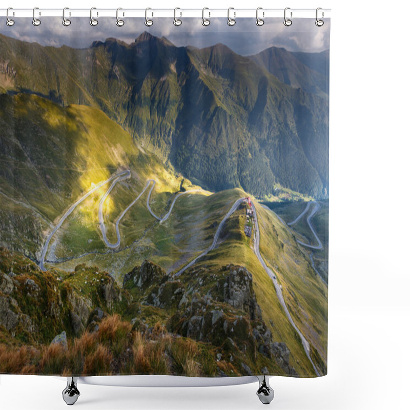 Personality  Transfagarasan Highway In Romania Shower Curtains