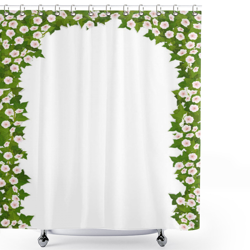 Personality  Ivy Arch With Flower Shower Curtains