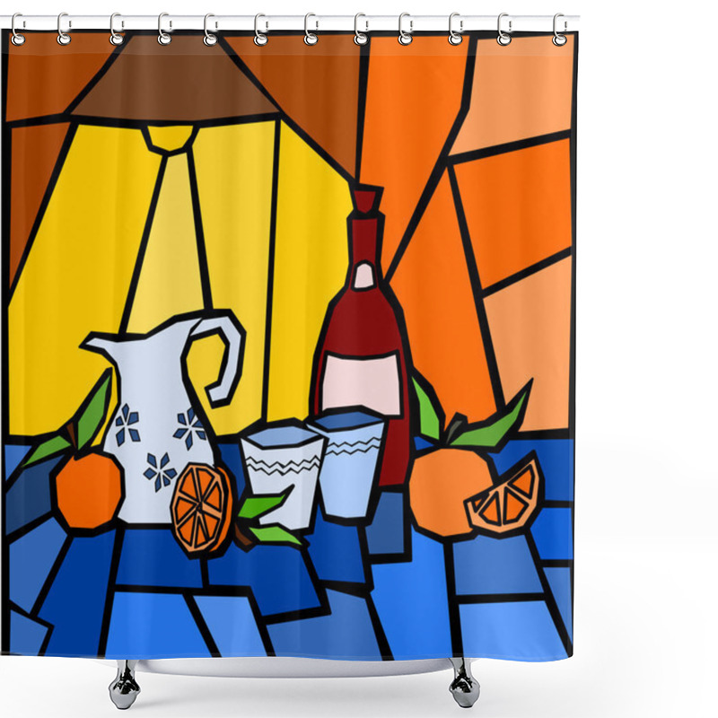 Personality  Orange Shower Curtains