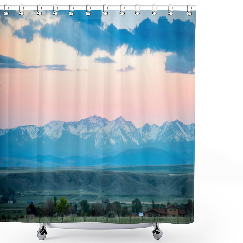 Personality  A Beautiful Overlooking View Of Nature In Three Forks, Montana Shower Curtains