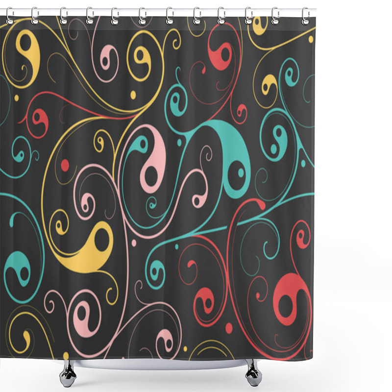 Personality  Seamless Background Shower Curtains