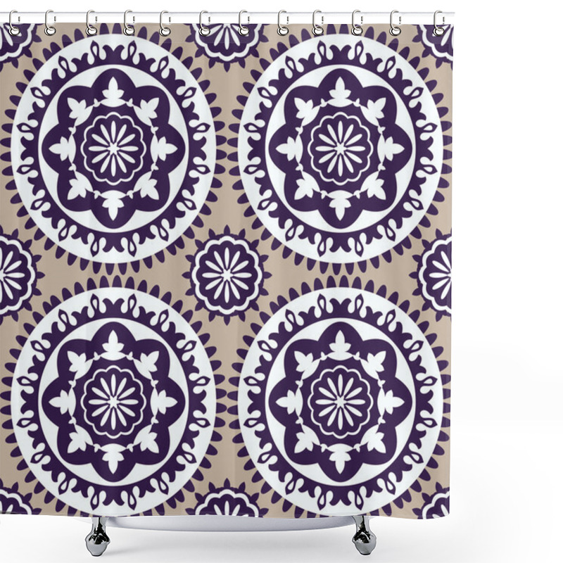 Personality  Suzani Ethnic Pattern Shower Curtains