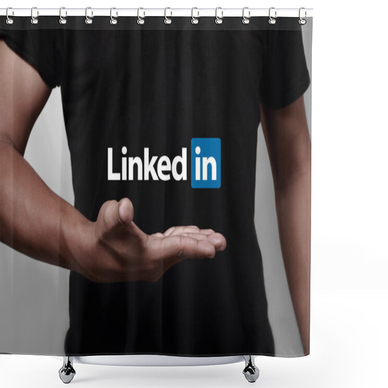 Personality  Linkedin Shower Curtains