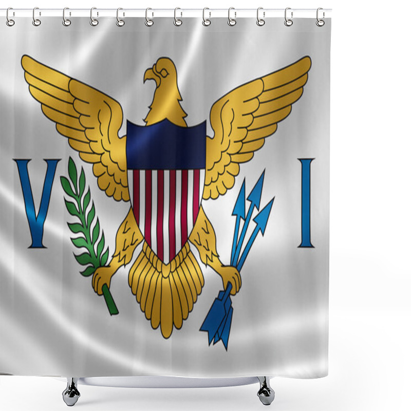 Personality  Flag Of The United States Virgin Islands Shower Curtains