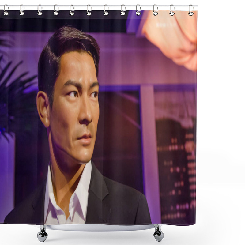 Personality  The Wax Figure Of Andy Lau In Madame Tussauds Singapore. Andy Lau Is A Hong Kong Actor, Singer And Film Producer.  Shower Curtains