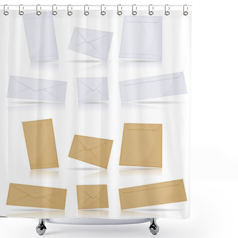 Personality  Envelopes Set Shower Curtains