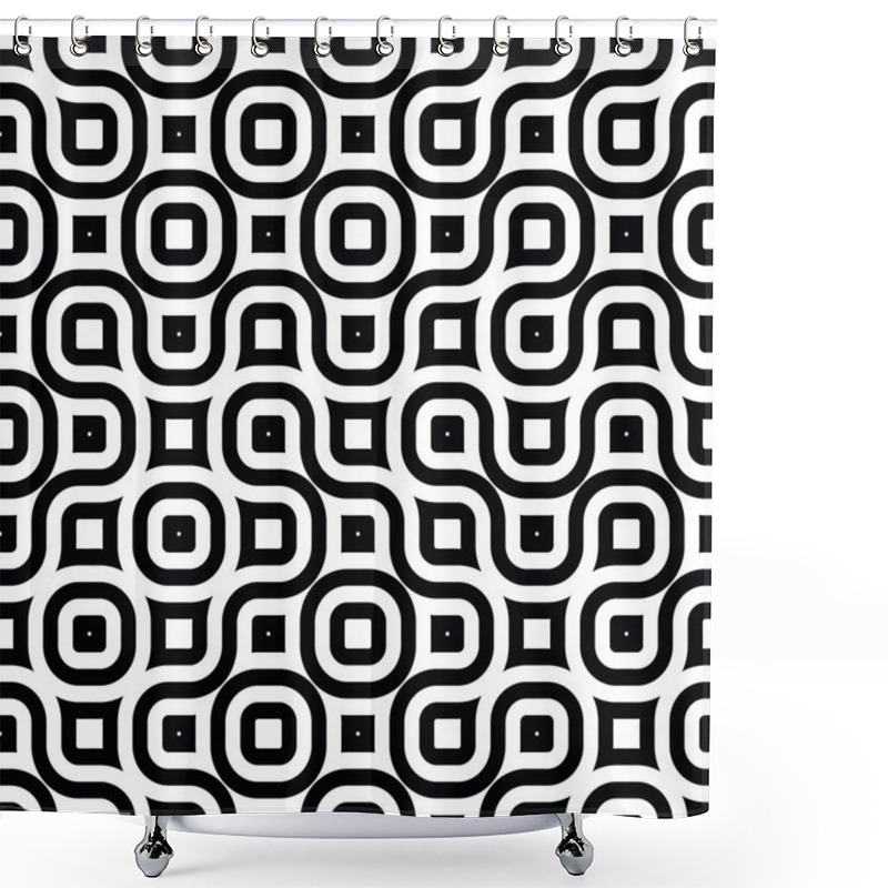 Personality  Abstract Geometric Background Design Shower Curtains