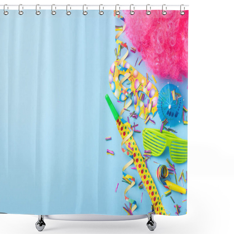 Personality  Carnival Background. Top View Shower Curtains