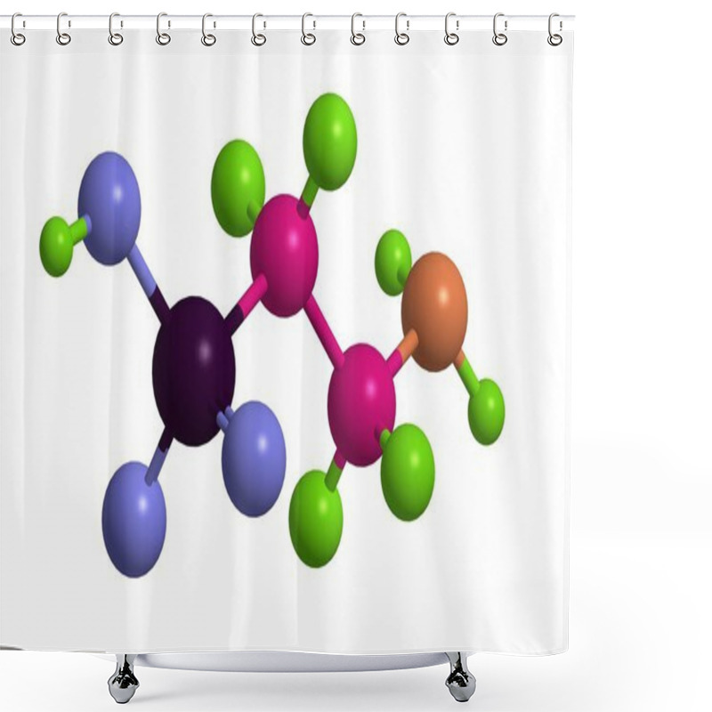 Personality  Molecular Structure Of Taurine Shower Curtains