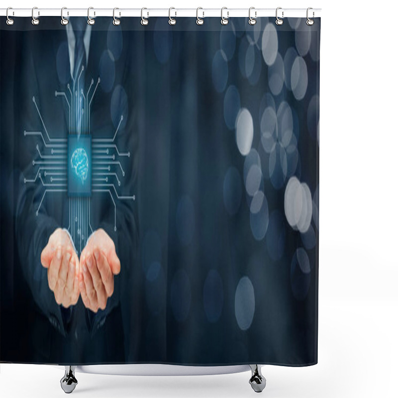 Personality  Artificial Intelligence Technologies Concept Shower Curtains