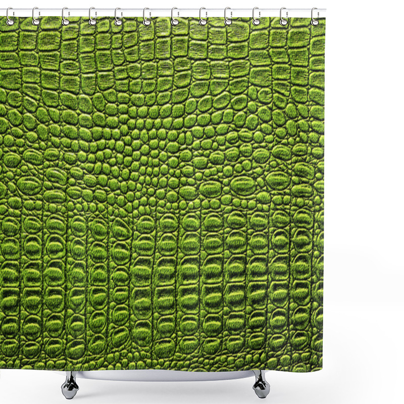 Personality  Crocodile Leather Texture Background Shower Curtains